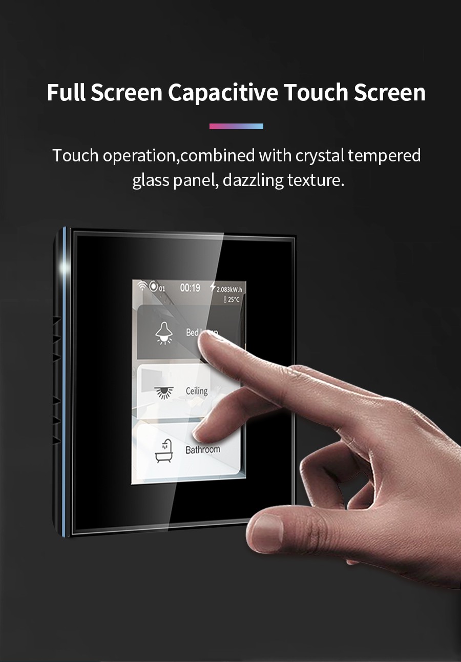 LANBON MagicPanel LCD Wifi MeshLuxury Smart Switch For Hote L8-HS 04 LANBON MagicPanel LCD Wifi MeshLuxury Smart Switch For Hote L8-HS 04