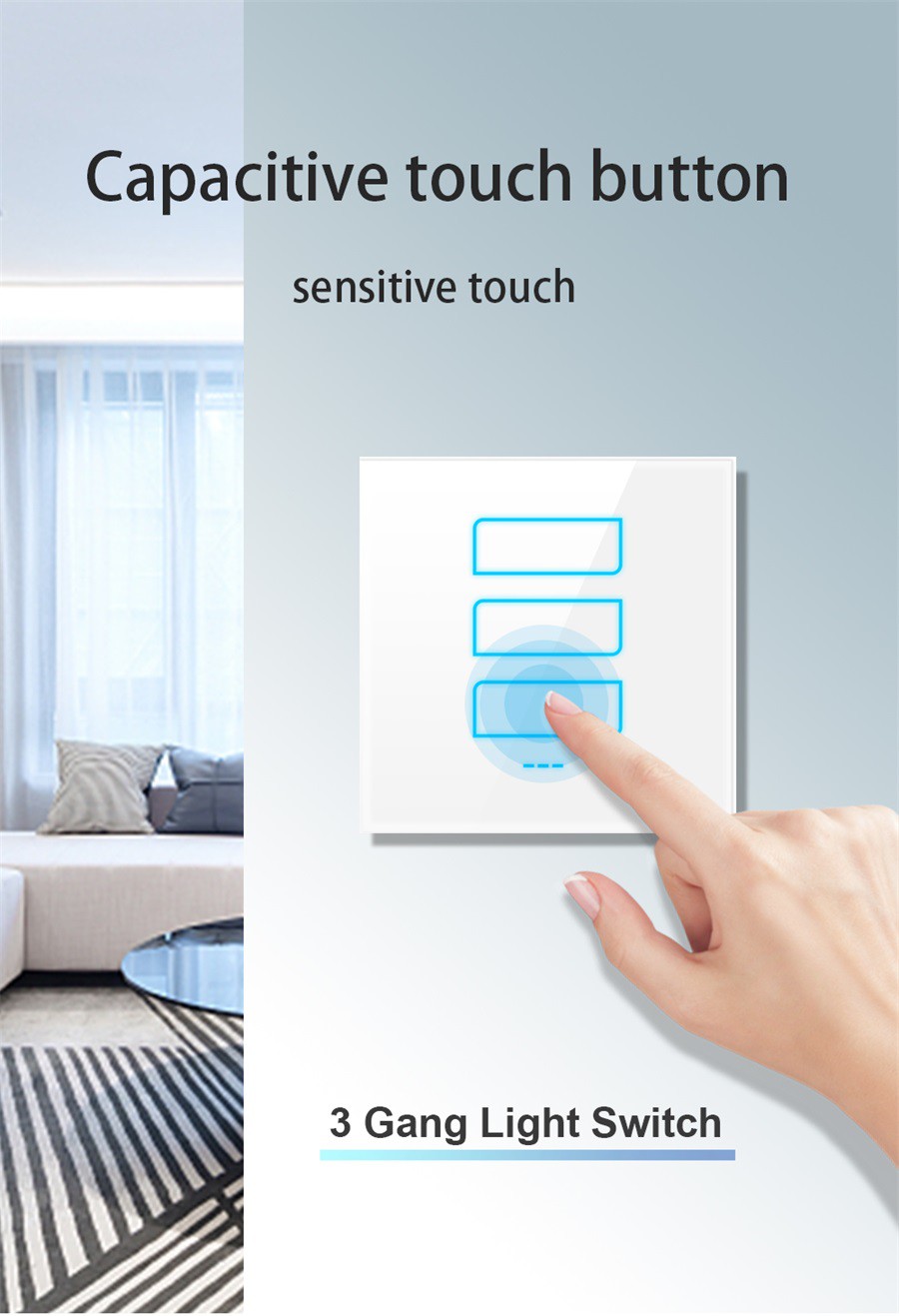 LANBON Cellular Switch Three gang Touch Smart Switch L8C-HS3 08 LANBON Cellular Switch Three gang Touch Smart Switch L8C-HS3 08